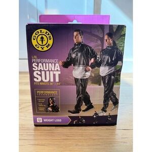 Gold's Gym Performance Sauna Suit | Size L/XL Reflective Hooded *Open Box* NEW